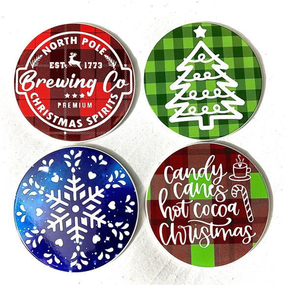 Christmas Coasters - 4 Pack - Picture 1 of 5